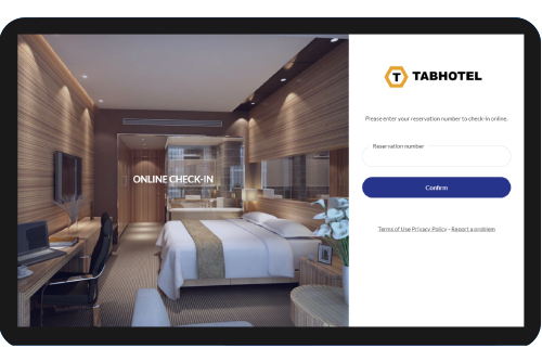 Tabhotel check-in mobile