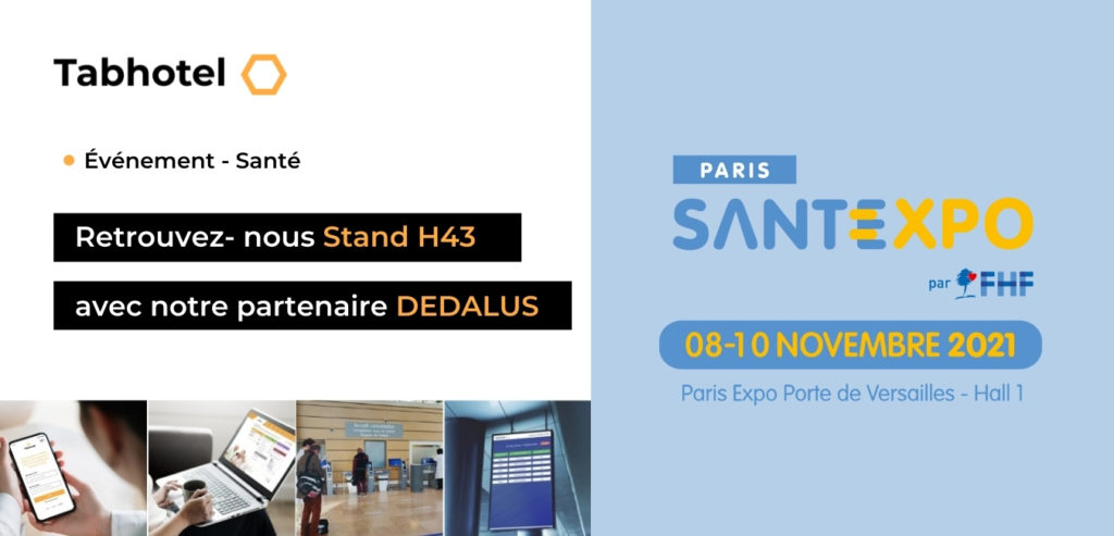 Tabhotel sera présent sur le salon SantExpo 2021