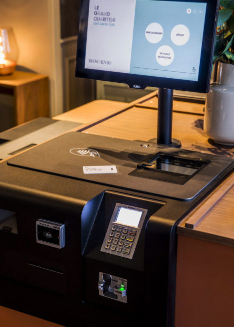 Tabhotel check in kiosk at Le Grand Quartier 