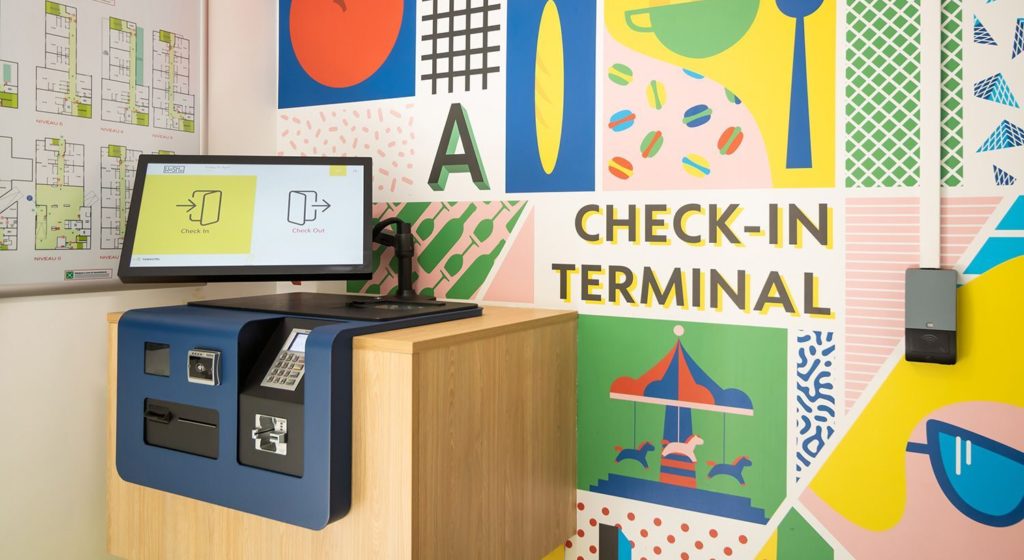 Tabhotel check-in kiosks at Hosho, Louvre Hotel Group