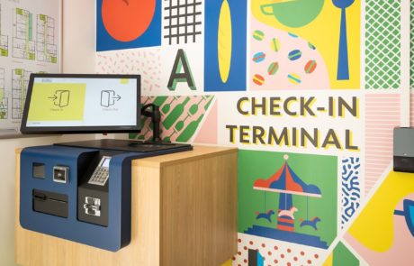 Tabhotel check-in kiosks at Hosho, Louvre Hotel Group