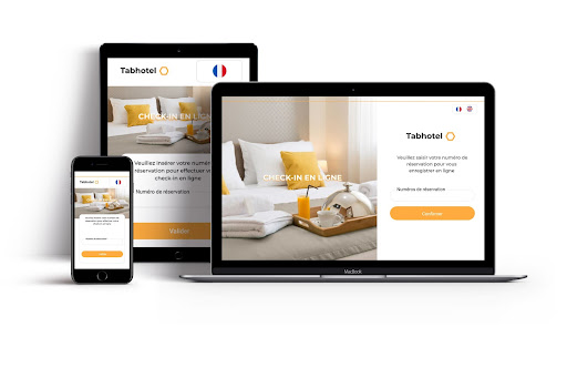 Check-in en ligne pour les hôtels sur mobile, tablette et PC Tabhotel